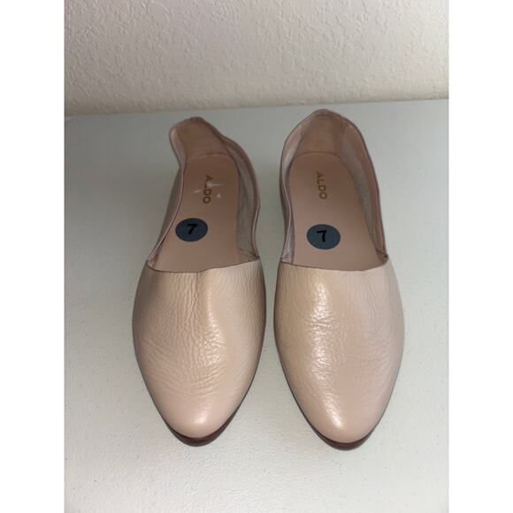Aldo Shoes - Aldo Soft Leather Nude Ballet Flats Size 7